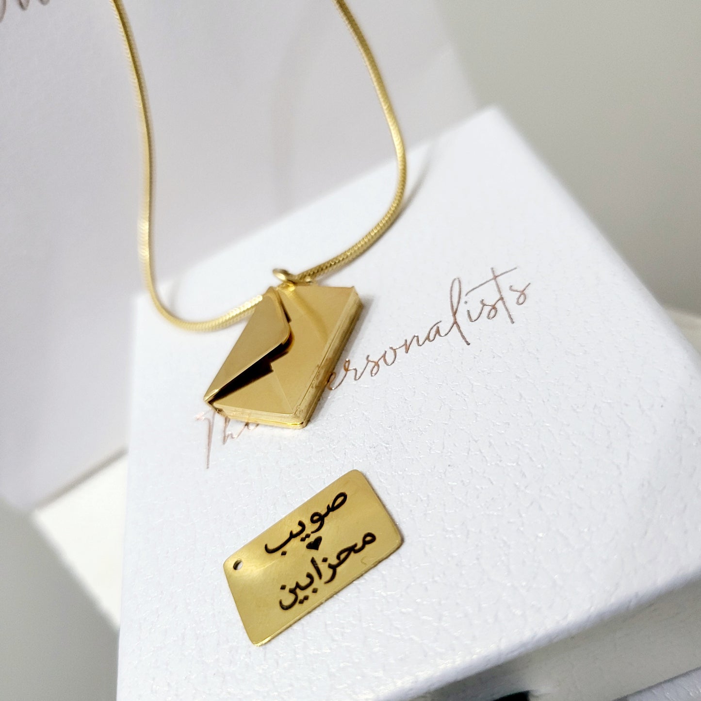 Envelope Locket Necklace - The Personalists