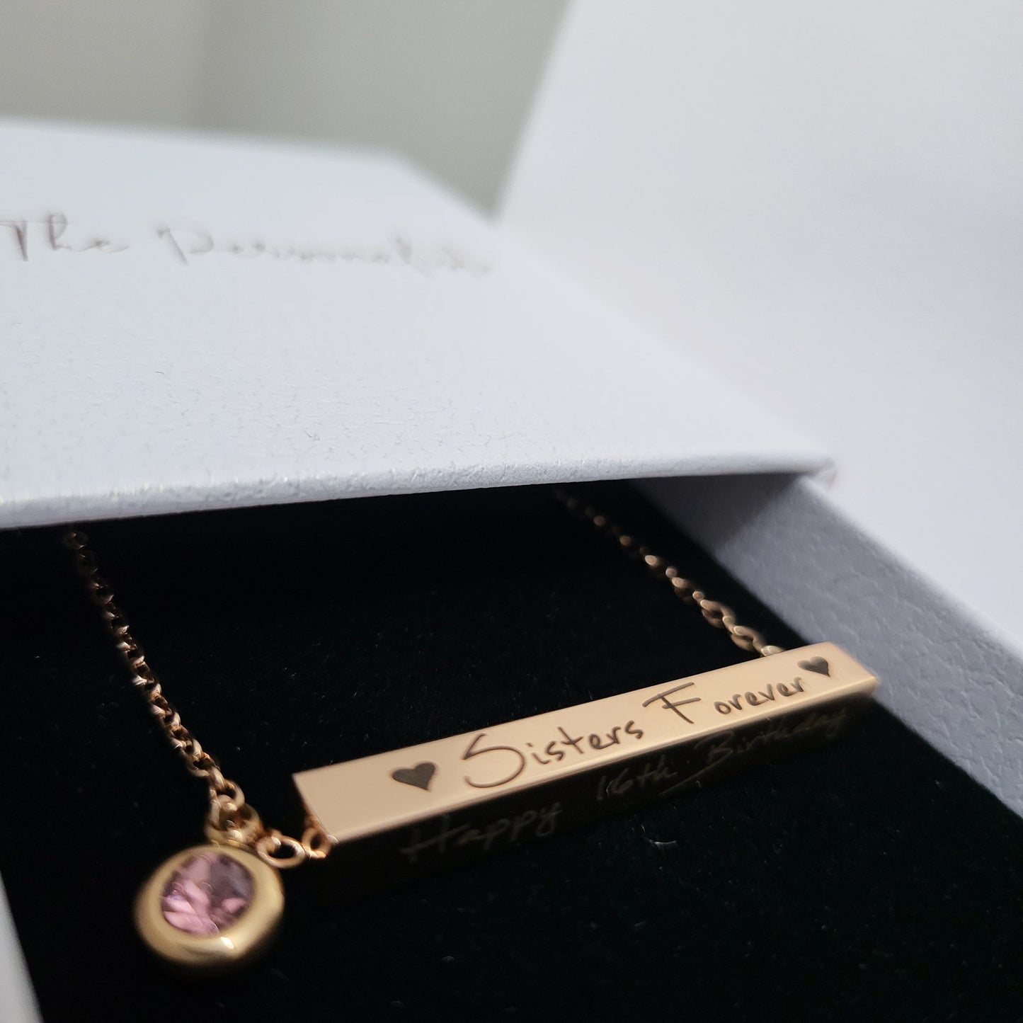 Horizontal Bar Necklace - The Personalists
