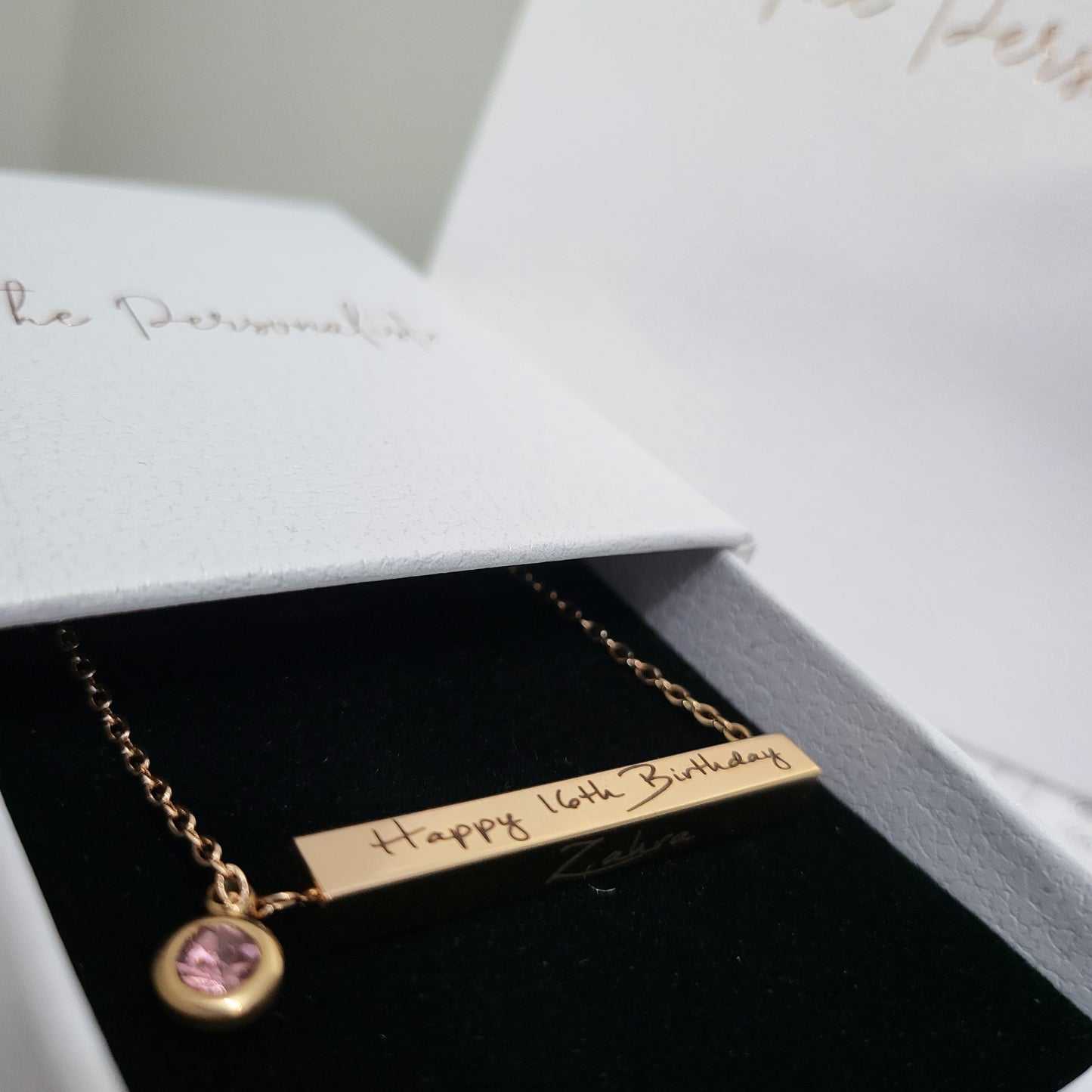 Horizontal Bar Necklace - The Personalists