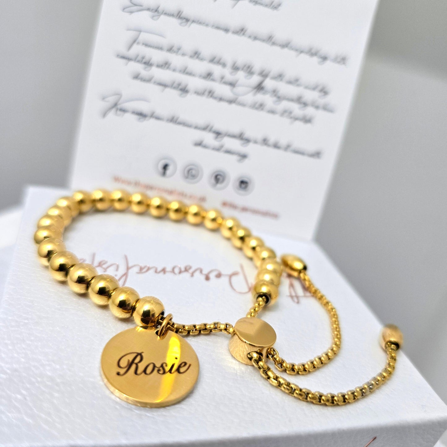 Sliding Bead Bracelet - The Personalists