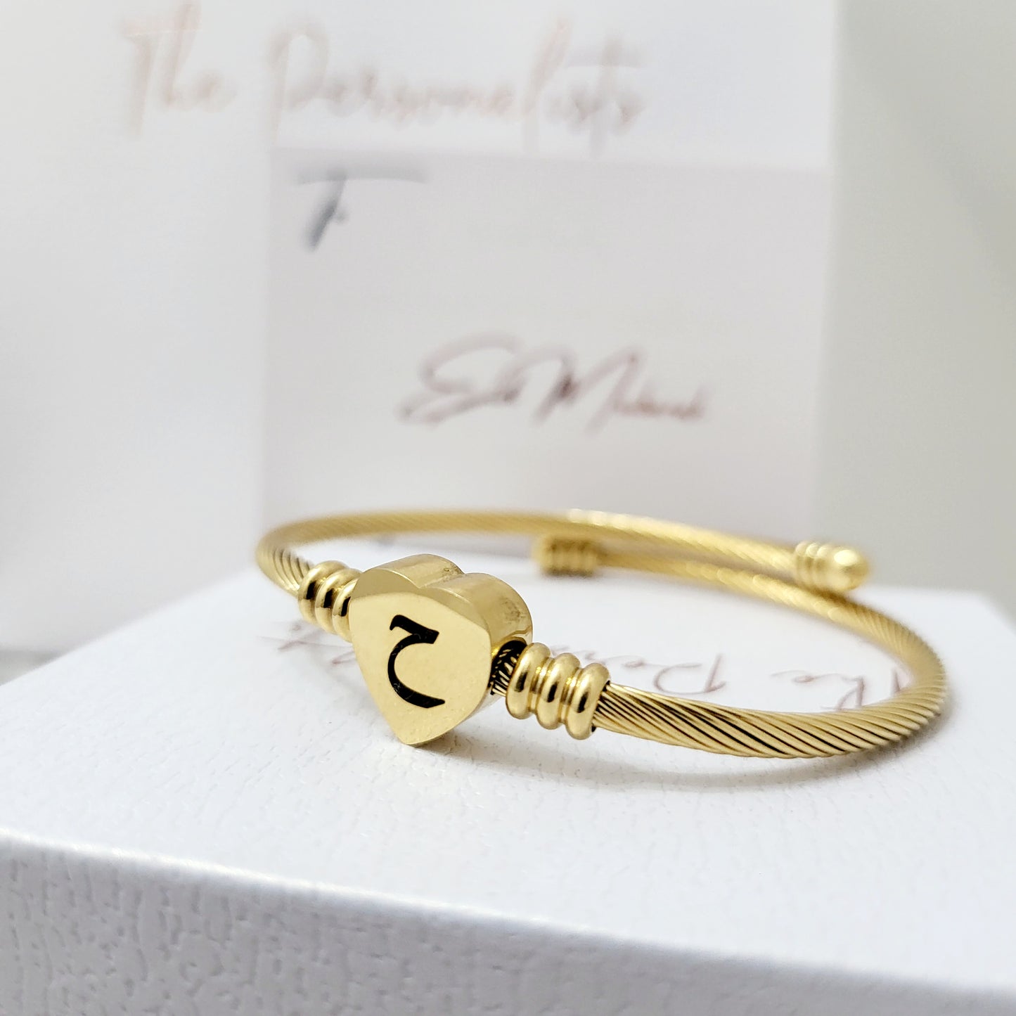 Initial Heart Bracelet - The Personalists