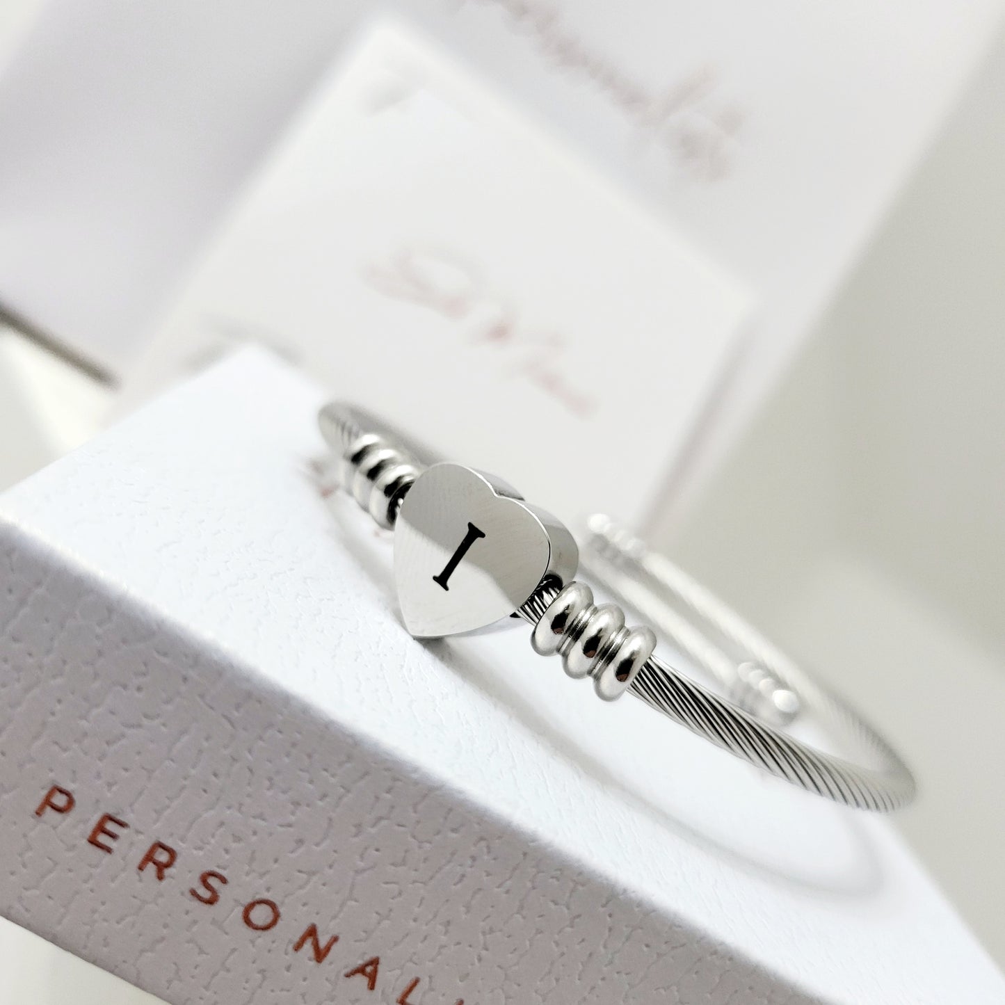 Initial Heart Bracelet - The Personalists