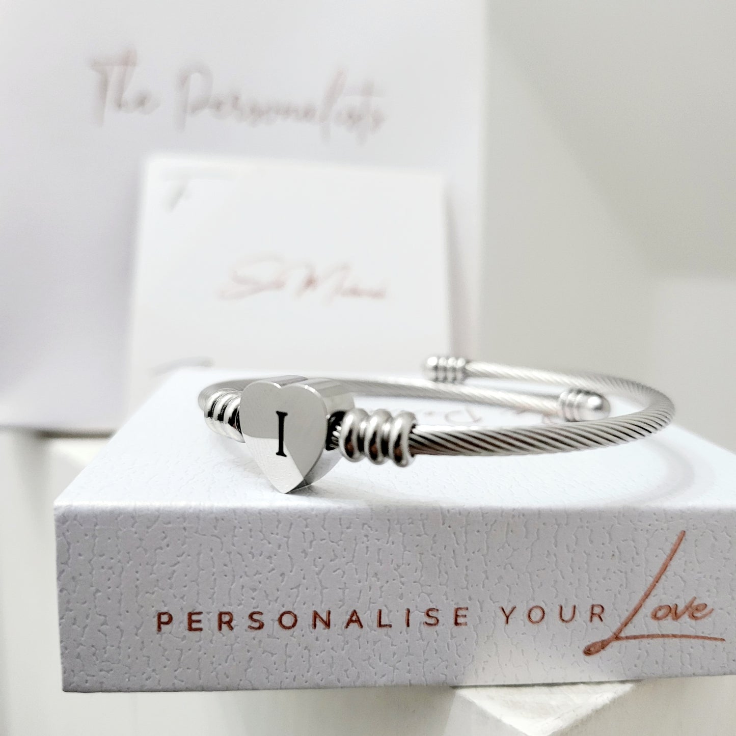 Initial Heart Bracelet - The Personalists