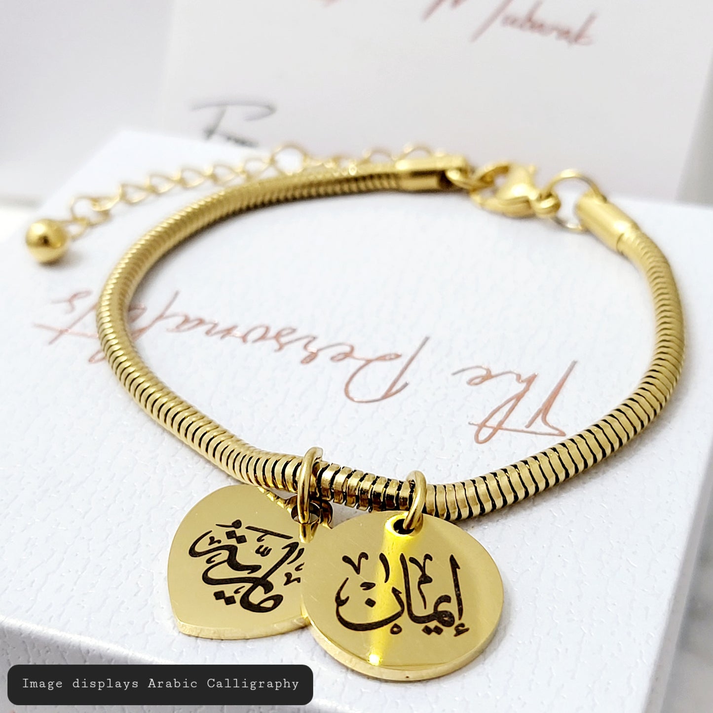 Disc Pendant Bracelet - The Personalists