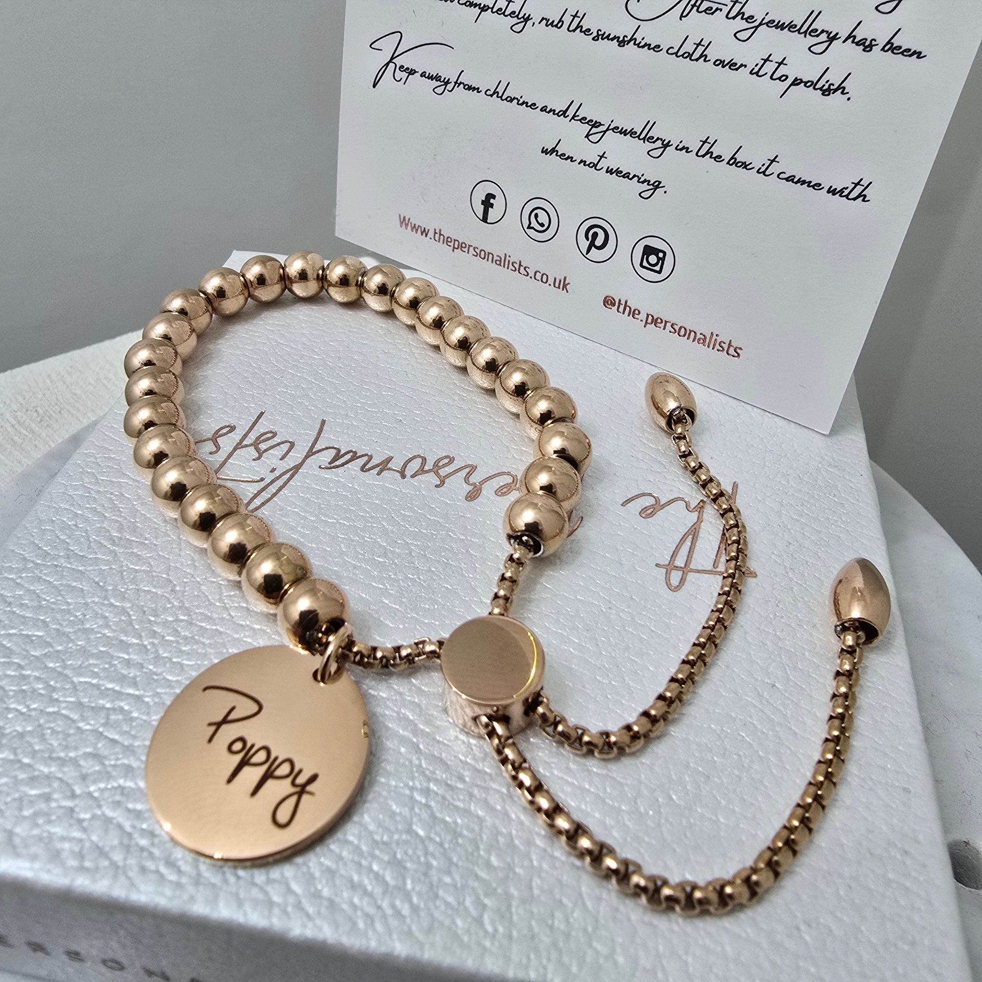 Sliding Bead Bracelet - The Personalists