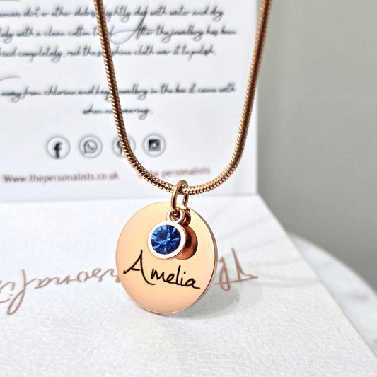 Bar & Heart Necklace - The Personalists