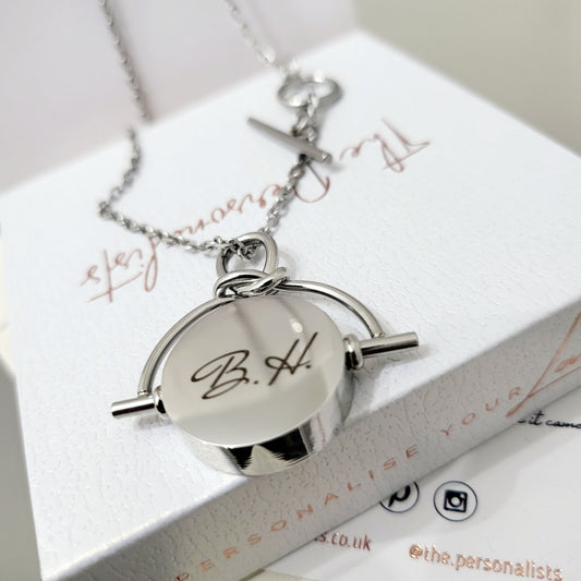 Rotating Disc Pendant Necklace - The Personalists