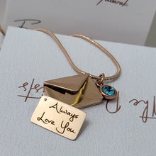 Load image into Gallery viewer, Envelope Locket Necklace
