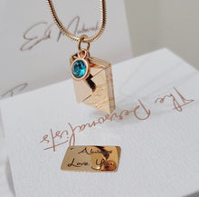 Load and play video in Gallery viewer, Envelope Locket Necklace
